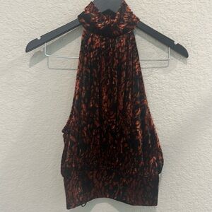 Free People sleeveless floral crop top size Small NWT